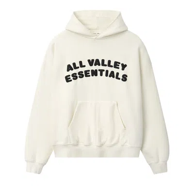 Pre-owned Essentials Fear Of God  90s Hoodie 'washed Ivory' | Cream | Men's Size L