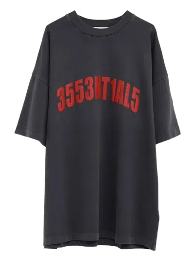 Essentials Fear Of God  "90`s Short Sleeve" Tee In Gray
