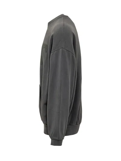 Essentials Fear Of God  90s Sweatshirt In Washed Iron Grey