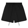 Essentials Black Active Trace Relaxed Shorts In Black