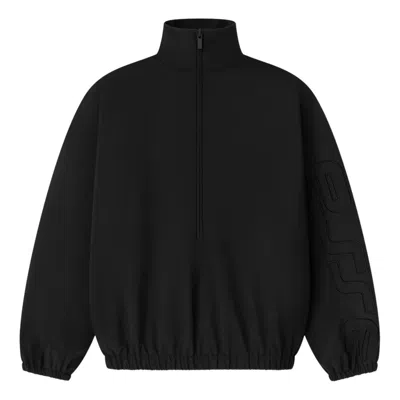 Essentials Fear Of God  Active Trace Half Zip Track Jacket 'vintage Black'
