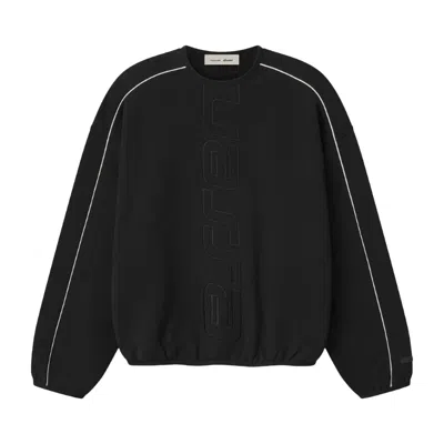 Pre-owned Essentials Fear Of God  Active Trace Modern Crewneck Sweatshirt 'vintage Black' | Men's Size Xxl
