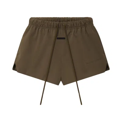 Pre-owned Essentials Fear Of God  Active Trace Short 'brown' | Women's Size L