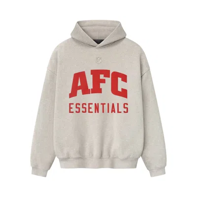 Pre-owned Essentials Fear Of God  American Sport Hoodie 'heather Stone' | Tan | Men's Size Xl In Brown
