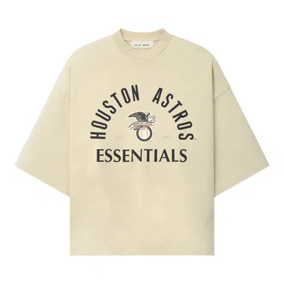 Pre-owned Essentials Fear Of God  Astros American League Merch Tee 'sandstone' | Cream | Men's Size S