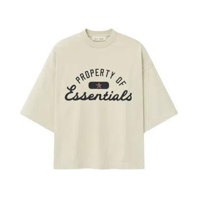 Pre-owned Essentials Fear Of God  Astros Merch Tee 'sandstone' | Cream | Men's Size S In White