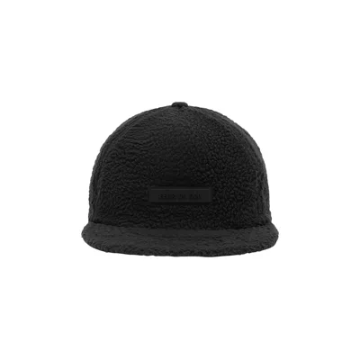Pre-owned Essentials Fear Of God  Baseball Cap 'jet Black'