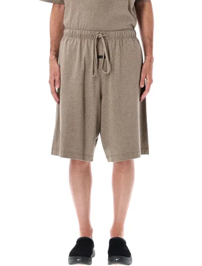 Essentials Fear Of God  Basketball Jersey Short In Brown