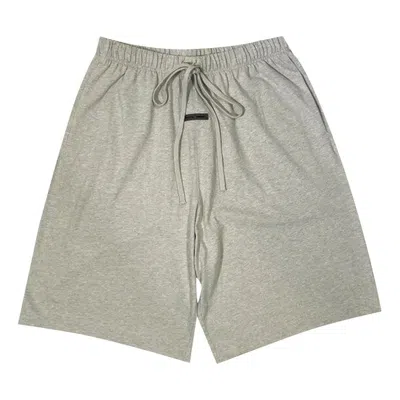 Essentials Fear Of God  Basketball Jersey Short 'heather Stone' In Gray