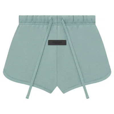 Pre-owned Essentials Fear Of God  Beach Short 'sycamore' In Green