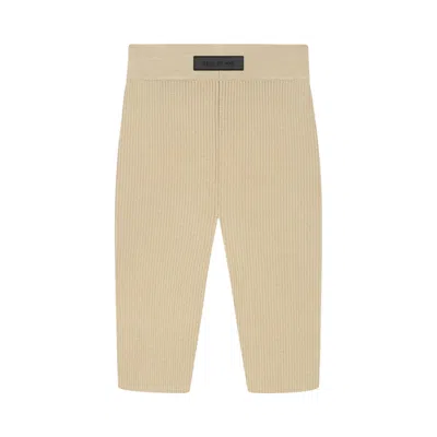 Pre-owned Essentials Fear Of God  Biker Short 'gold Heather' In Tan