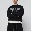 Essentials Black 90's Crewneck Sweatshirt In Black
