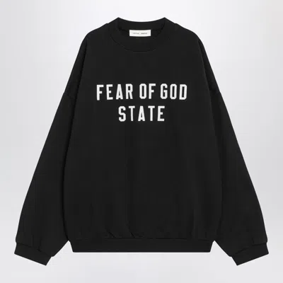 Essentials Fear Of God  Black 90's Crewneck Sweatshirt