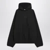 Essentials Fear Of God  Black Brushed Cotton Sweatshirt In Black