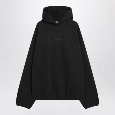 Essentials Fear Of God  Black Brushed Cotton Sweatshirt