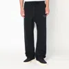 Essentials Black Cotton-blend Joggers In Black