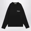 Essentials Logo-print Long-sleeve T-shirt In Black