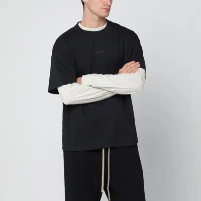 Essentials Black Cotton T-shirt