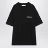 Essentials Fear Of God  Black Cotton T-shirt With Logo