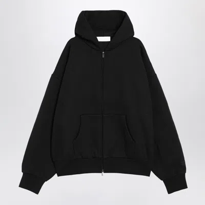 Essentials Fear Of God  Black Fleece Cotton Sweatshirt With Logo