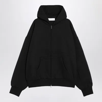 ESSENTIALS FEAR OF GOD ESSENTIALS BLACK FLEECE COTTON SWEATSHIRT WITH LOGO