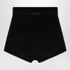 Essentials Embossed Logo Knit Shorts In Black