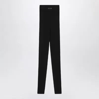 Essentials Fear Of God  Black Leggings In Stretch Waffle Fabric