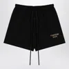 Essentials Fear Of God  Black Shorts With Logo