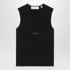 Essentials Waffle Knit Tank Top In Black