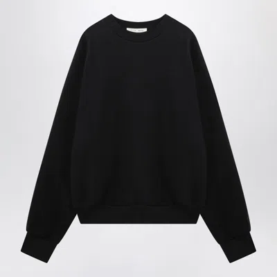 Essentials Fear Of God  Black Washed Crewneck Sweatshirt