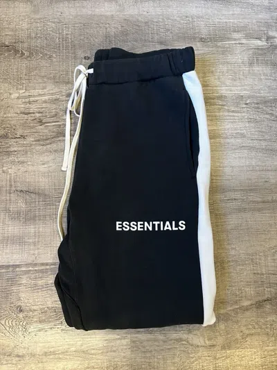 Pre-owned Essentials Fear Of God  Black/cream 2018 Sweatpants
