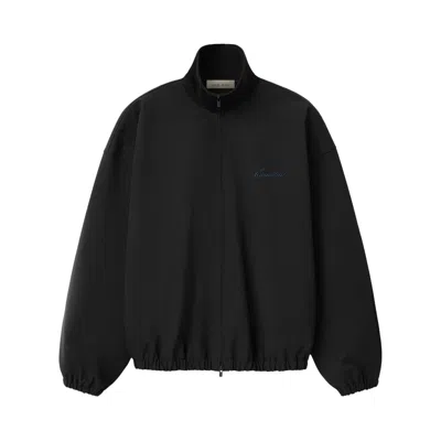 Pre-owned Essentials Fear Of God  Bonded Nylon Signature Full Zip Track Jacket 'black' | Men's Size Xs