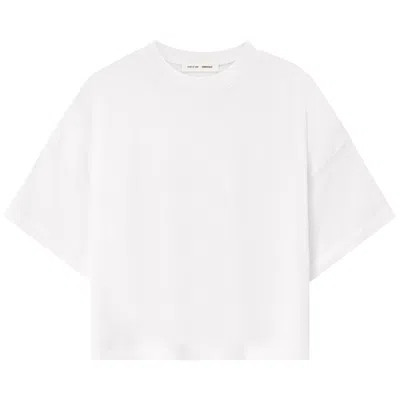 Pre-owned Essentials Fear Of God  Boxy Tee 'cloud White' | Women's Size S