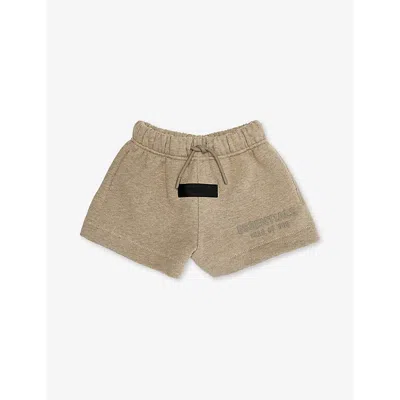 Essentials Fear Of God  Boys Heather Grey Kids  Cotton-blend Jersey Shorts