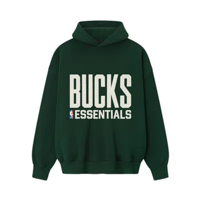 Pre-owned Essentials Fear Of God  Bucks Sport Hoodie 'forest' | Green | Men's Size L