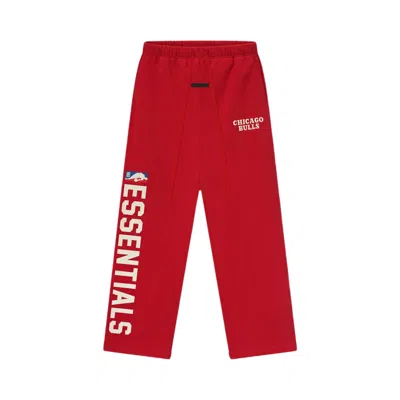 Pre-owned Essentials Fear Of God  Bulls Lounge Sweatpant 'red' | Men's Size S