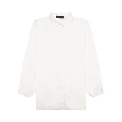 Pre-owned Essentials Fear Of God  Button Down Shirt 'cloud Dancer' In Brown