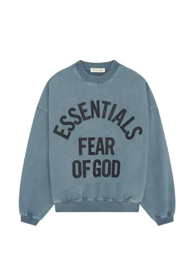 Essentials Fear Of God  Campus 90´crewneck Sweatshirt In Blue