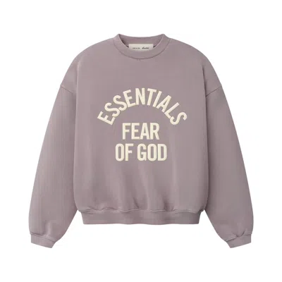 Pre-owned Essentials Fear Of God  Campus 90s Crewneck Sweatshirt 'faded Mauve' | Pink | Kid's Size 10