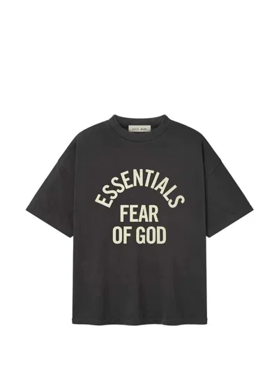 Essentials Fear Of God  Campus 90´s Short Sleeve Tee In Black