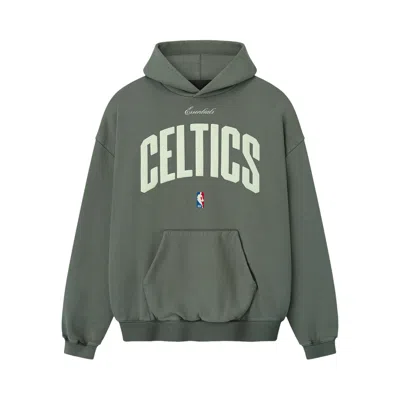 Pre-owned Essentials Fear Of God  Celtics 90s Hoodie 'balsam Green' | Men's Size Xxl