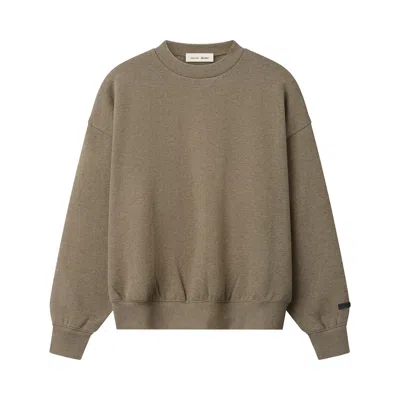 Pre-owned Essentials Fear Of God  Classic Crewneck Sweatshirt 'homestead Heather' | Grey | Men's Size Xs In Gray