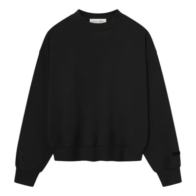 Essentials Fear Of God  Classic Crewneck Sweatshirt 'jet Black'