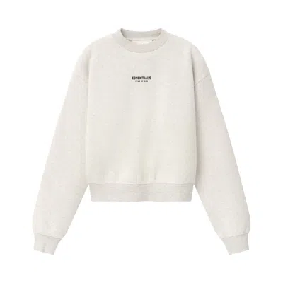 Pre-owned Essentials Fear Of God  Classic Crewneck Sweatshirt 'oatmeal Heather' | Cream | Men's Size S