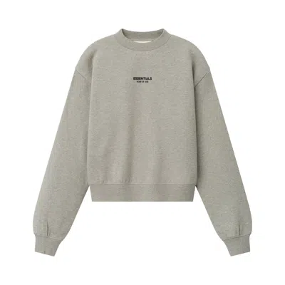 Pre-owned Essentials Fear Of God  Classic Crewneck Sweatshirt 'warm Heather' | Grey | Men's Size Xs