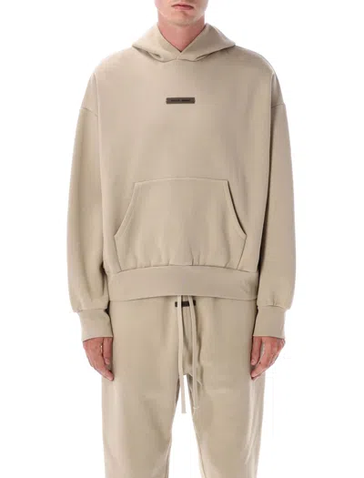 Essentials Fear Of God  Classic Fit Fleece Hoodie In Brown