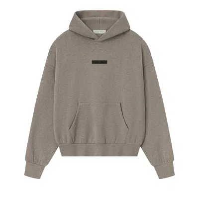 Pre-owned Essentials Fear Of God  Classic Fit Fleece Hoodie 'homestead Heather' | Tan | Men's Size Xl