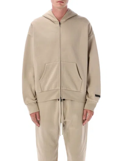 Essentials Fear Of God  Classic Fit Fleece Zip-up Hoodie