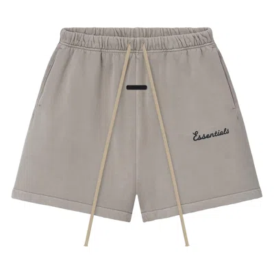 Pre-owned Essentials Fear Of God  Classic Fit Shorts 'faded Seal' | Grey | Men's Size L In Gray