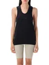Essentials Logo-patch Tank Top In Black